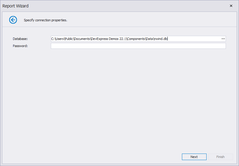 Configure connection properties