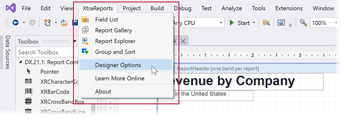 design-panels-xtrareports-menu