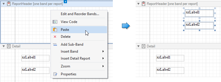 Copy Controls with Paste Commnand