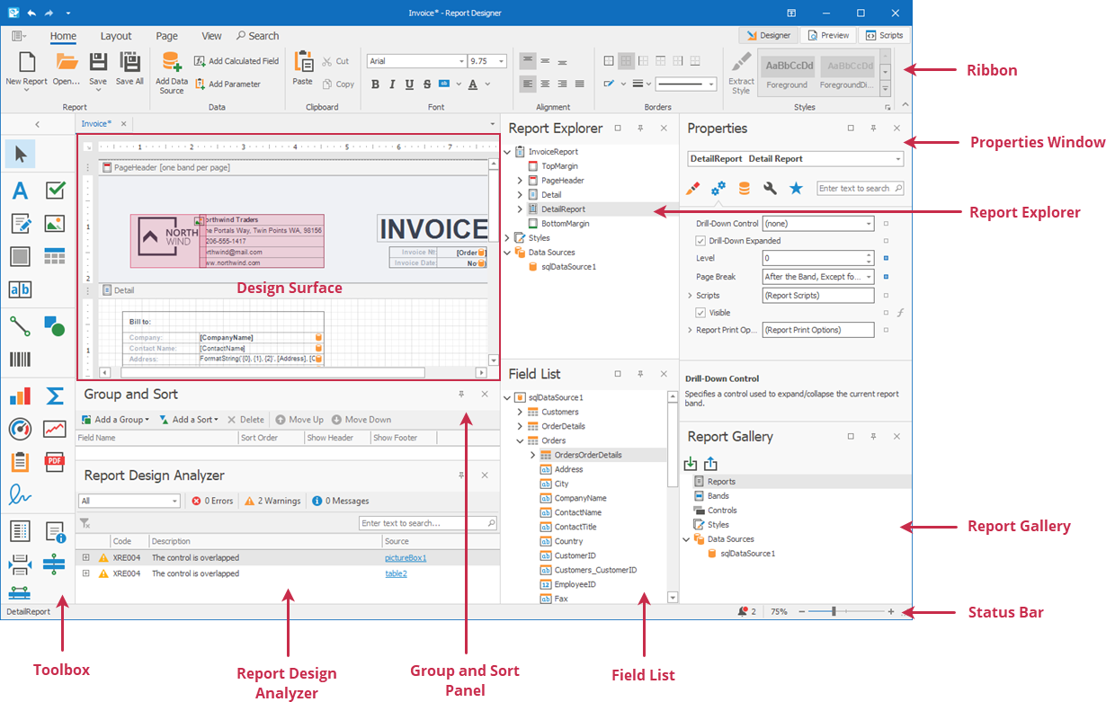 devexpress xamarin form designer