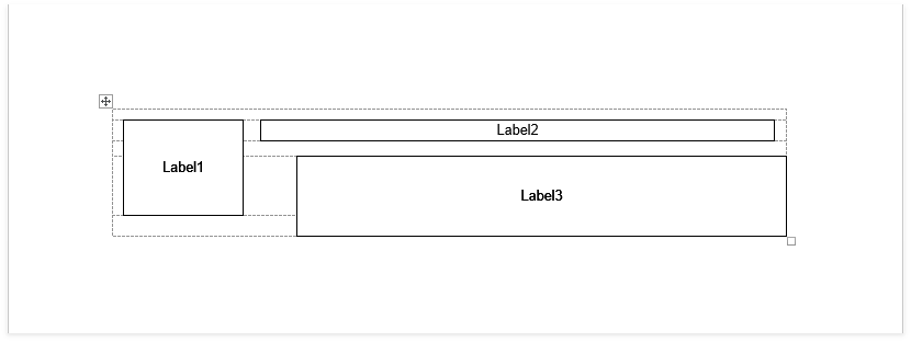 **DOCX** document exported with the **Table-Based** layout. A table with merged cells mimics the original control layout. Dotted lines correspond to invisible table borders.