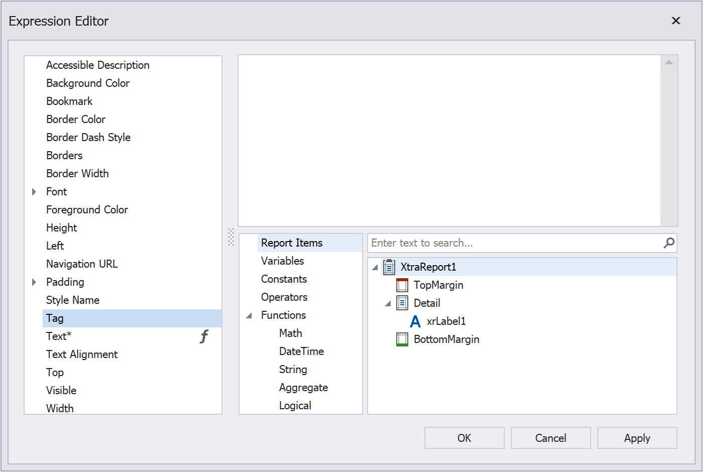 Expressions Overview | .NET Reporting Tools | DevExpress Documentation