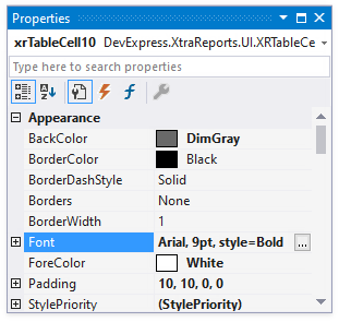 Change Cell Appearance