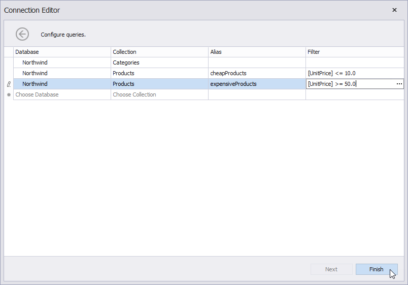 Reconfigure MongoDB Data Source