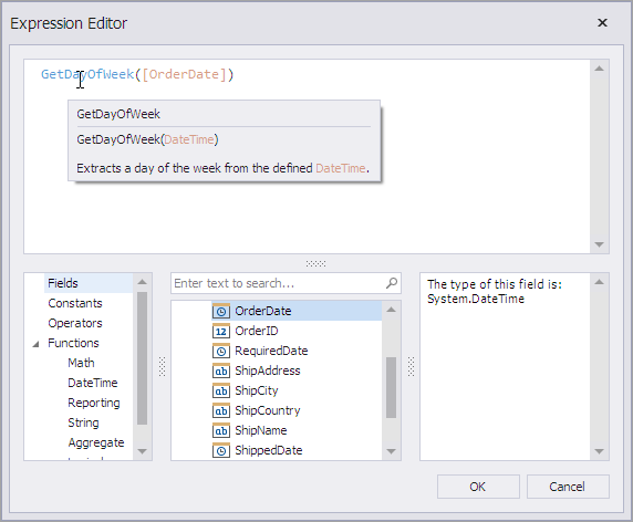 Expression Editor