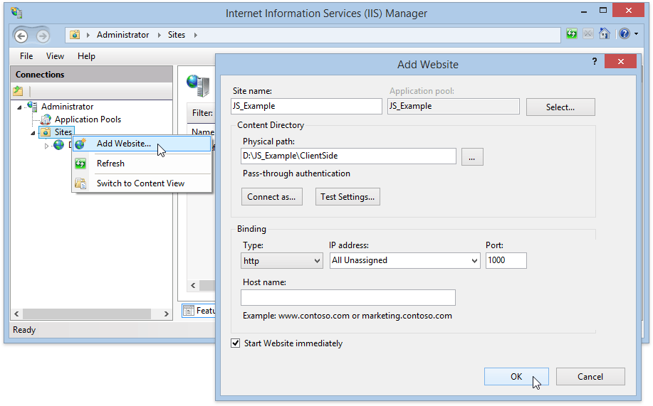 host-javascript-example-in-iis