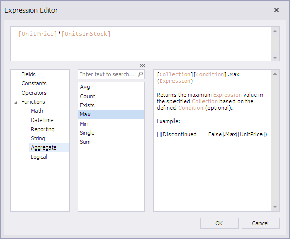 Expression Editor