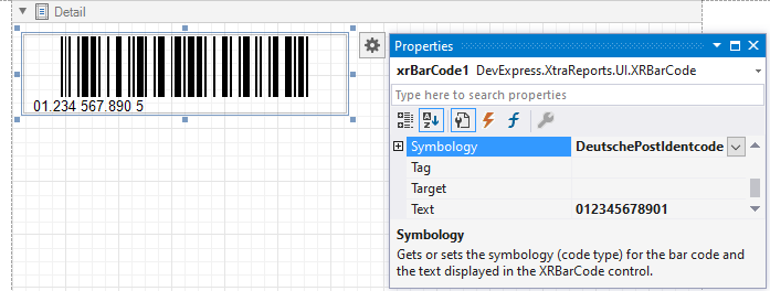 Specify Identcode properties