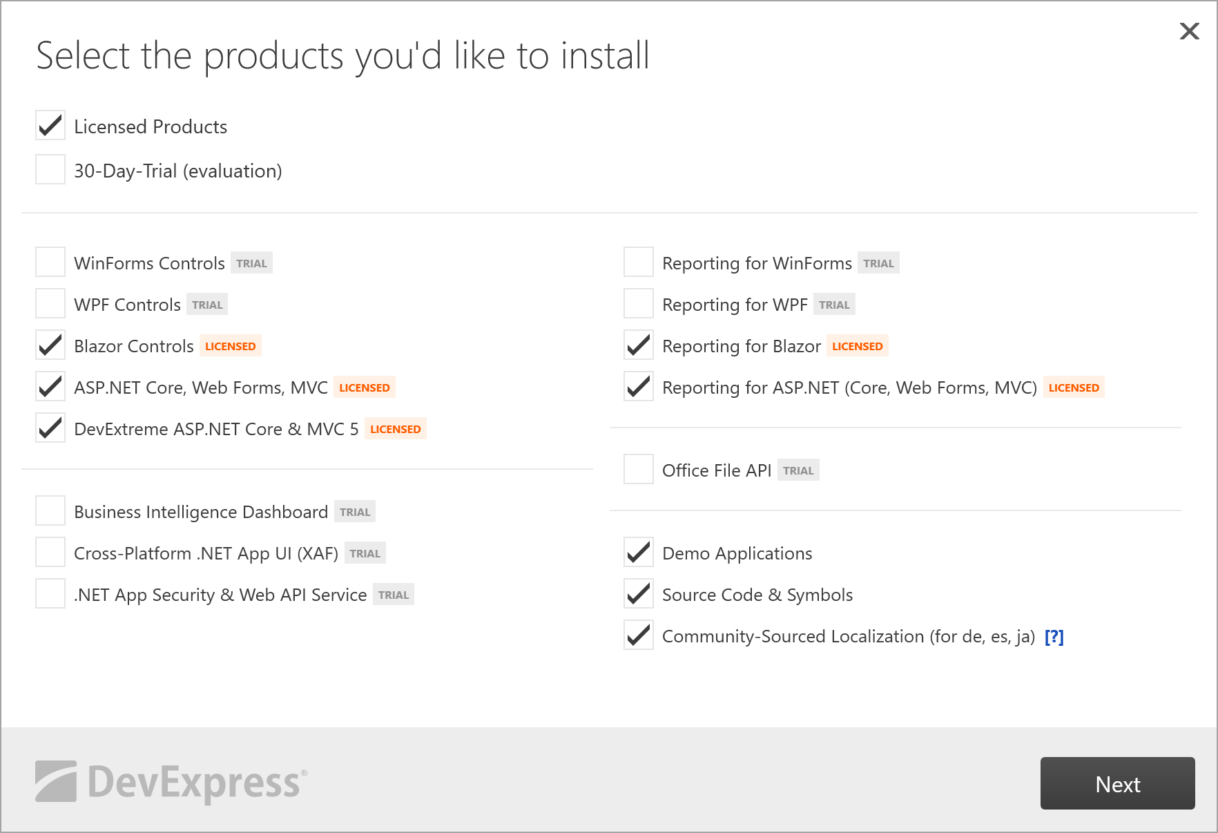 DevExpress Reporting Installer | .NET Reporting Tools | DevExpress ...