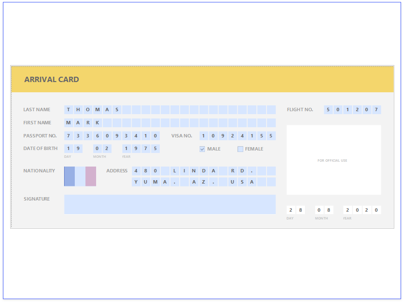 **Interactive E-Form**