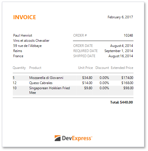 invoice-report-result