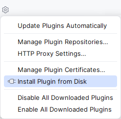 Install Plugin from disk