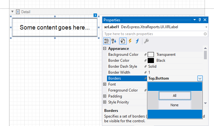 Label Borders