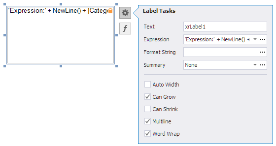 XRLabel Expression Binding