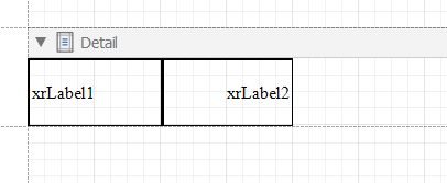 Modified report layout