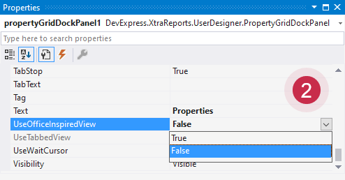 Property-Grid-UseOfficeInspiredView