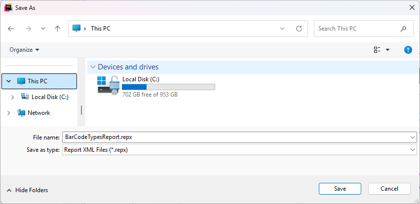 JetBrains Rider Save Report Dialog