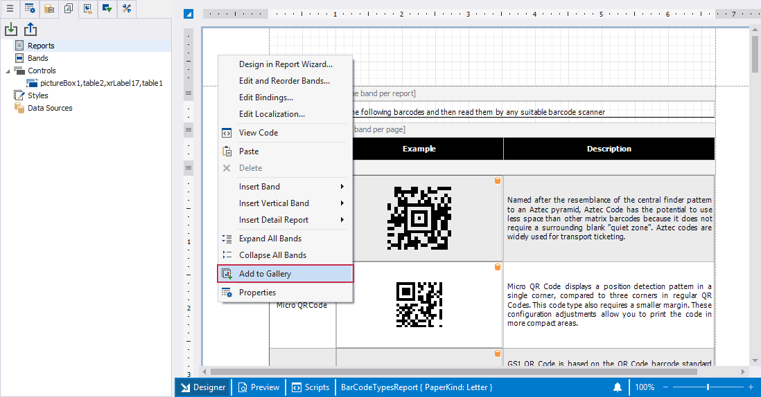 Report Designer for Rider Add To Gallery