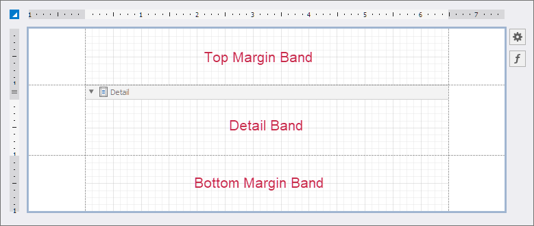 New Report with Three Mandatory Bands - Top Margin, Detail, and Bottom Margin