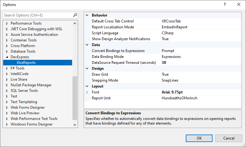 report-designer-options-dialog