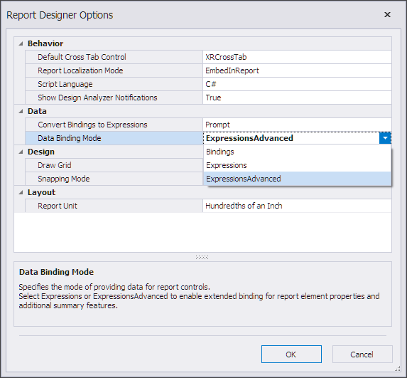 DataBindingMode Enum | .NET Reporting Tools | DevExpress Documentation