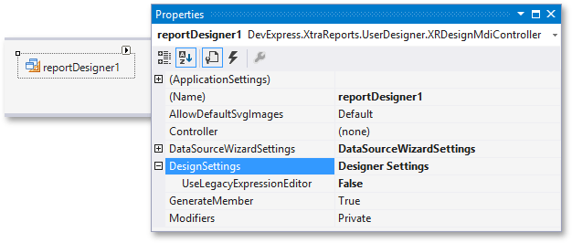 report-designer-settings