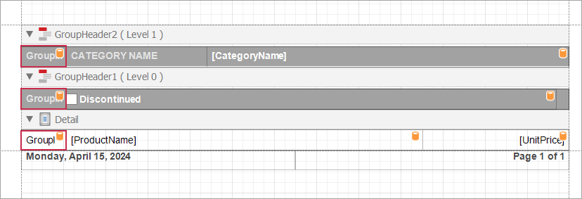 Report layout