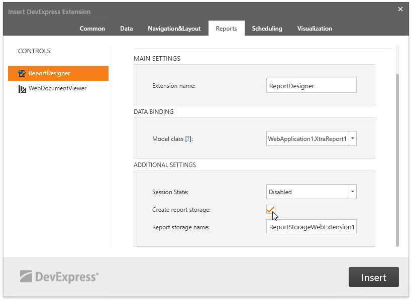 report-mvc-extension-storage