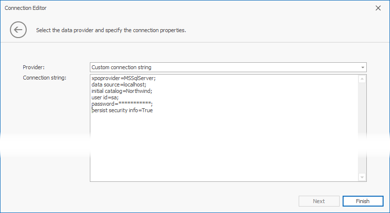 ms access password connection string