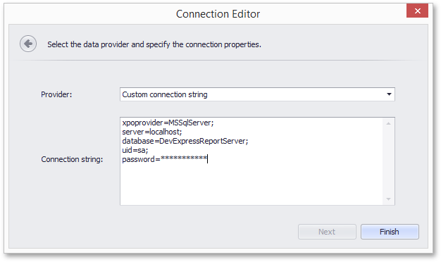 security-custom-connection-string-wizard