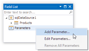 Field List Add Parameter