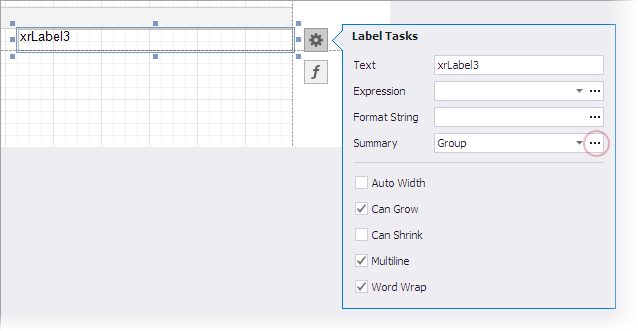 Summary Label Smart Tag