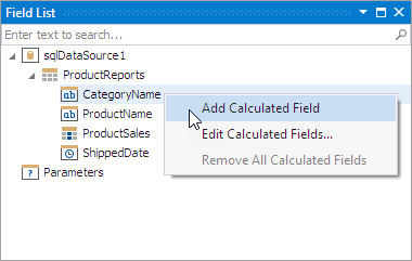 Add Calculated Field