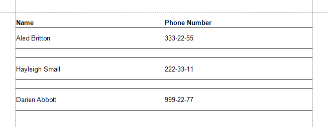 Table Borders Preview