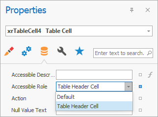 Set AccessibleRole in Property Grid