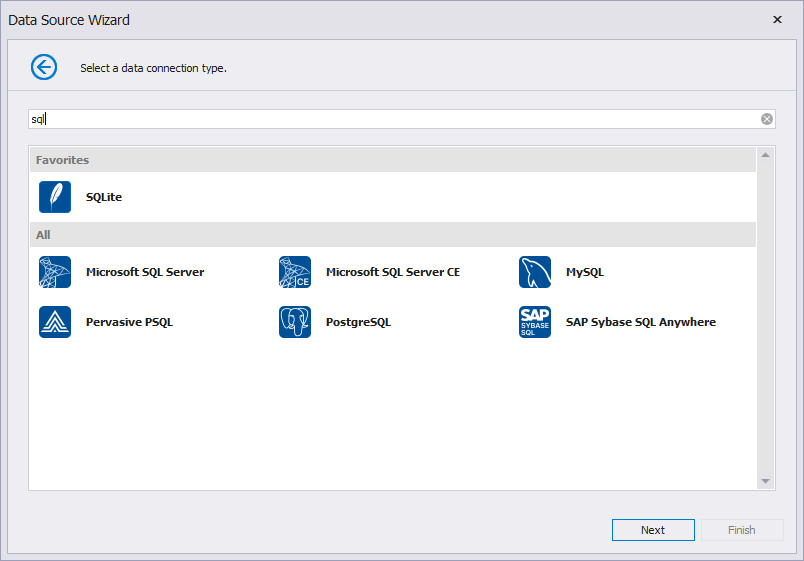 vs-data-source-wizard-search-panel