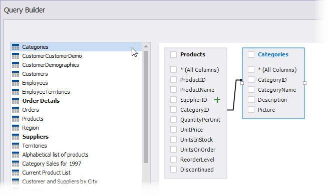 Query Builder: Create the Inner Join Relation Automatically