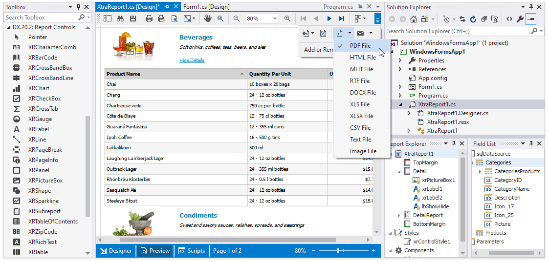 Get Started with DevExpress Reporting | .NET Reporting Tools ...