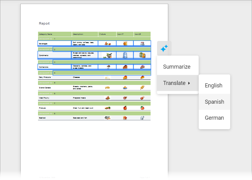 Web Document Viewer -- AI-powered Context Menu Actions