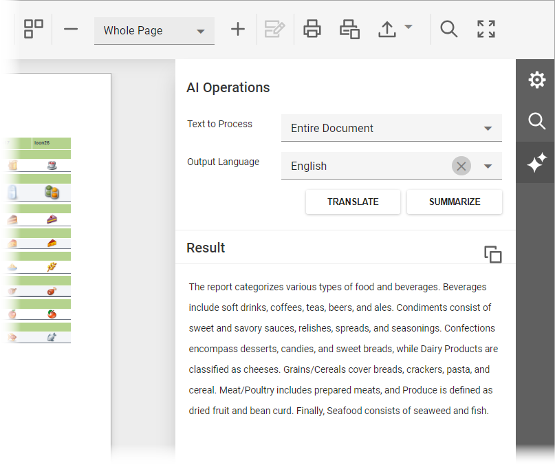 Web Document Viewer -- AI Operations Tab