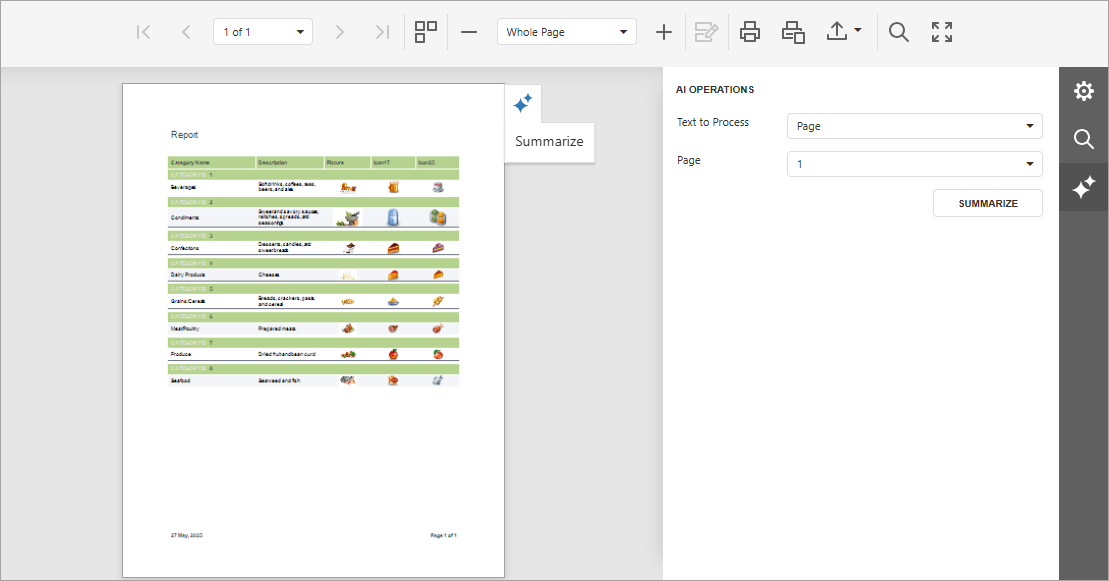 Web Document Viewer -- AI-powered Summarization Functionality