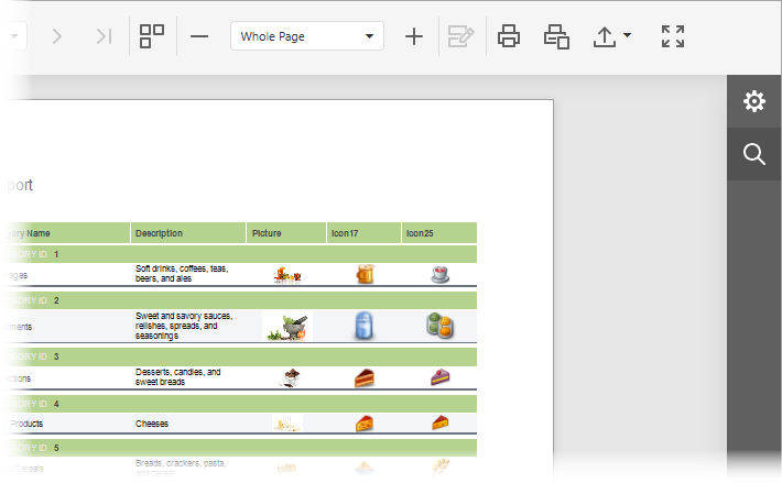 Web Document Viewer - Search Toolbar Button Hidden, Search Panel Visible