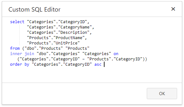 web-designer-custom-sql-editor