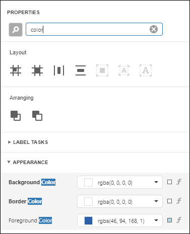 web-designer-properties-panel-searching