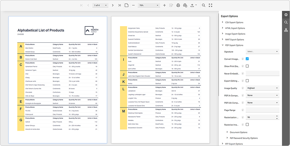DevExpress Web Document Viewer