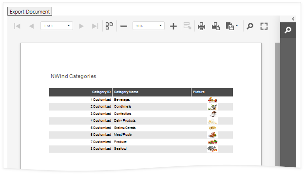 Client-Side ExportTo Method