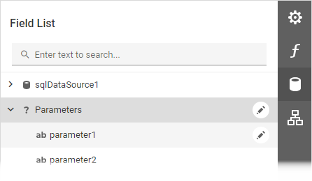 Web Report Designer - Add/delete Parameters buttons disabled in the Field List