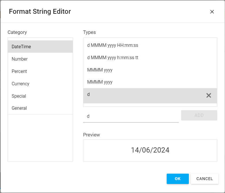 Format String editor and a custom format string using IFormatStringStorage service 