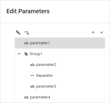 Web Report Designer - Add/delete Parameters buttons disabled in the Parameter Editor