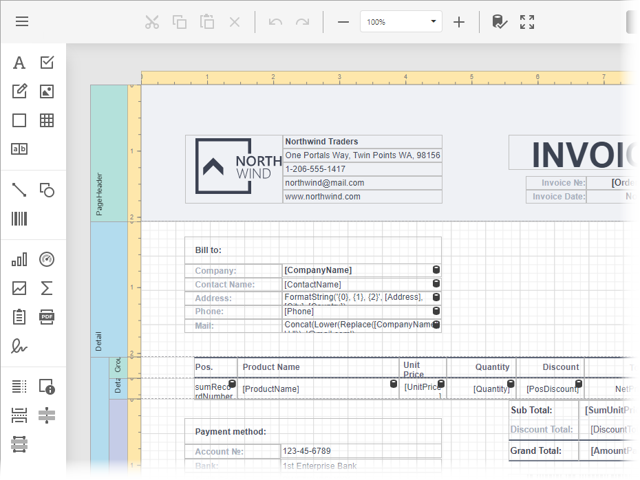 Web Report Designer